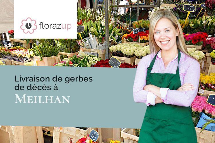 coupes de fleurs pour un deuil à Meilhan (Gers/32420)