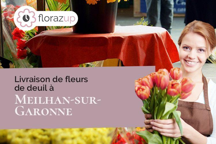 coeur de fleurs pour une crémation à Meilhan-sur-Garonne (Lot-et-Garonne/47200)