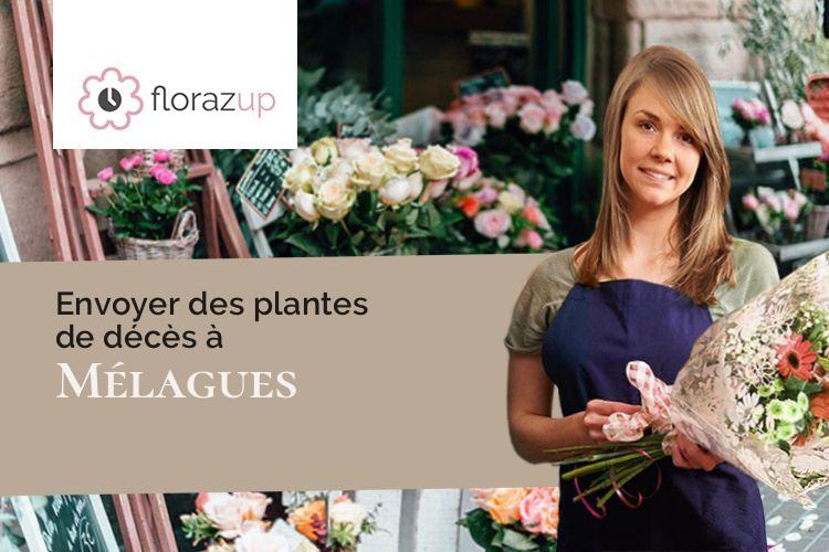 compositions florales pour un enterrement à Mélagues (Aveyron/12360)