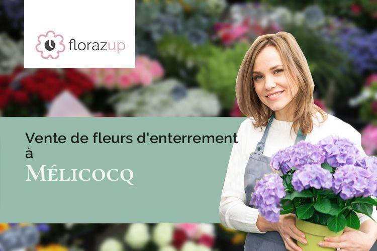 compositions florales pour un enterrement à Mélicocq (Oise/60150)