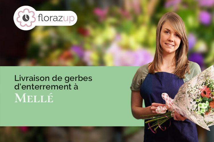 couronnes florales pour un décès à Mellé (Deux-Sèvres/79500)