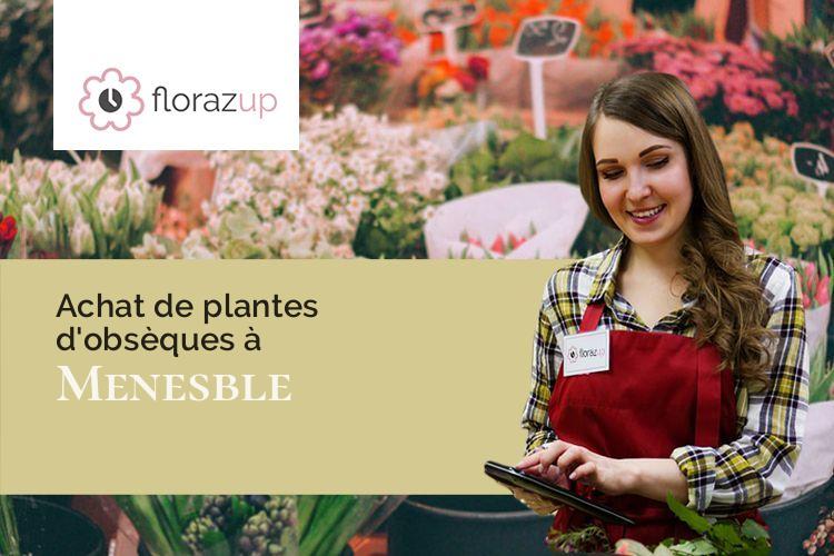 croix de fleurs pour un décès à Menesble (Côte-d'Or/21290)