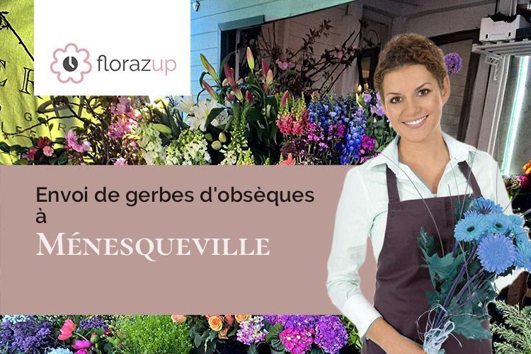 couronnes de fleurs pour une crémation à Ménesqueville (Eure/27850)