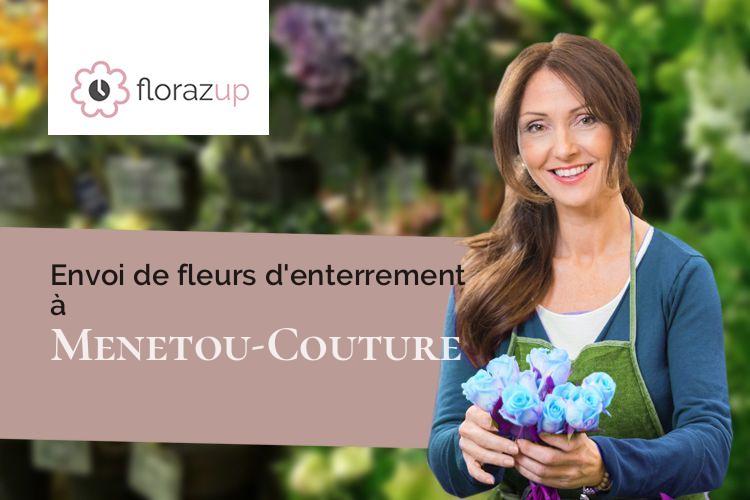 coeurs de fleurs pour un enterrement à Menetou-Couture (Cher/18320)