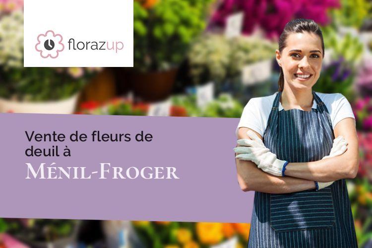 fleurs deuil pour un décès à Ménil-Froger (Orne/61240)