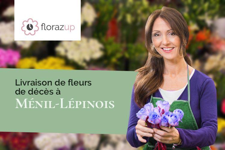 couronnes de fleurs pour des obsèques à Ménil-Lépinois (Ardennes/08310)