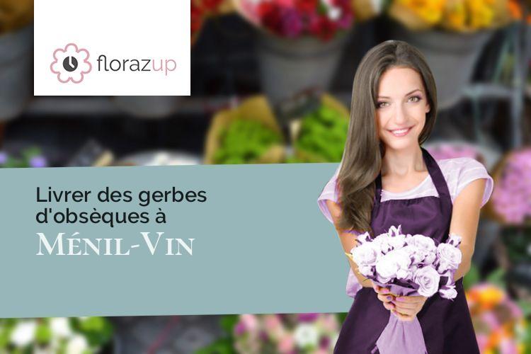 coeurs de fleurs pour un décès à Ménil-Vin (Orne/61210)