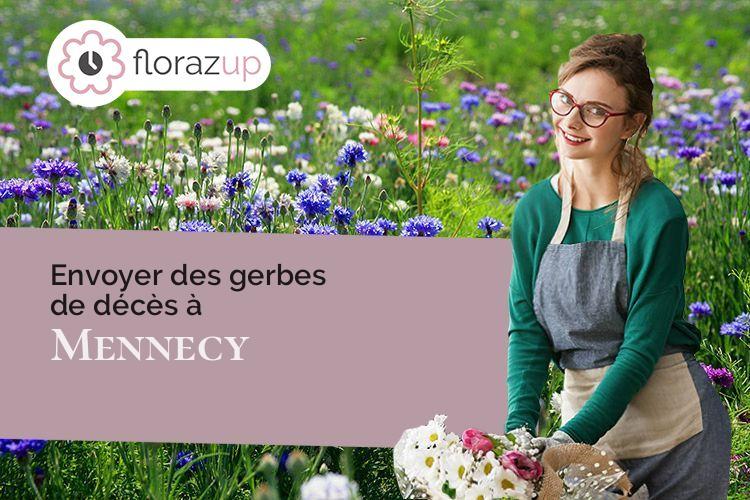 gerbes de fleurs pour des funérailles à Mennecy (Essonne/91540)