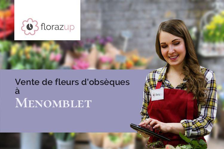couronnes florales pour un deuil à Menomblet (Vendée/85700)