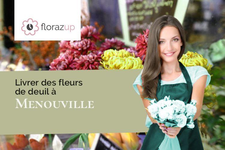 compositions florales pour des funérailles à Menouville (Val-d'Oise/95810)