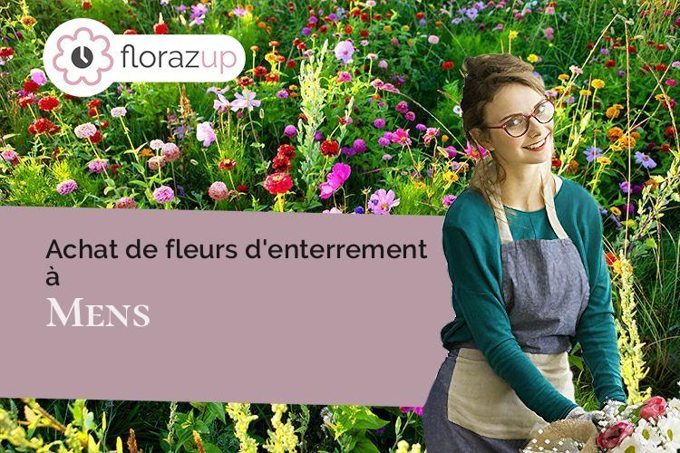 compositions de fleurs pour un deuil à Mens (Isère/38710)