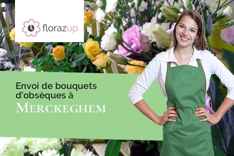 fleurs deuil pour un décès à Merckeghem (Nord/59470)