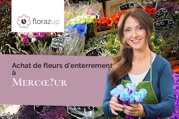 gerbes de fleurs pour des obsèques à Mercœ?ur (Haute-Loire/43100)