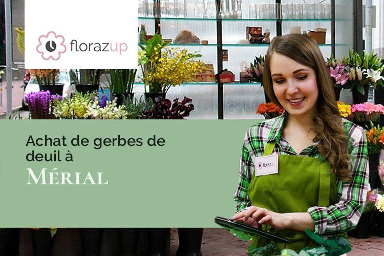 compositions florales pour un enterrement à Mérial (Aude/11140)