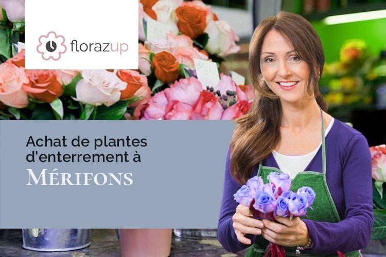 fleurs deuil pour un décès à Mérifons (Hérault/34800)