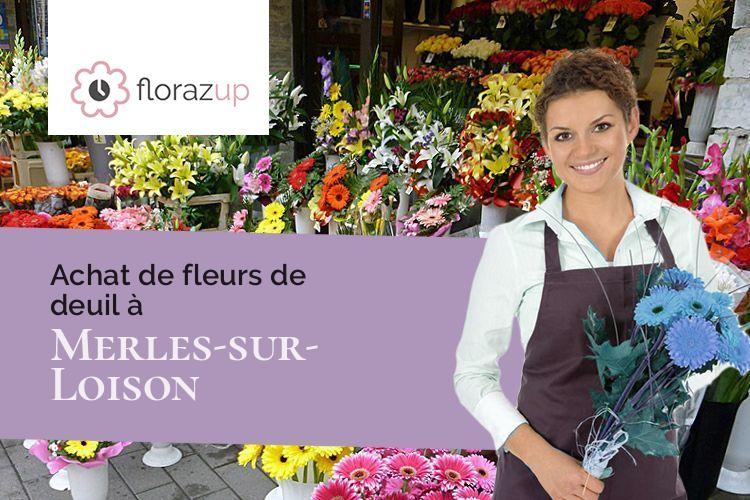gerbes de fleurs pour un décès à Merles-sur-Loison (Meuse/55150)
