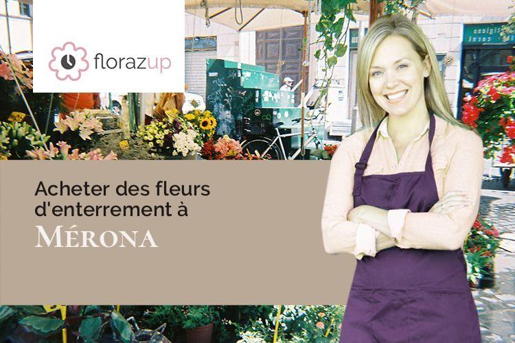 gerbes de fleurs pour des obsèques à Mérona (Jura/39270)
