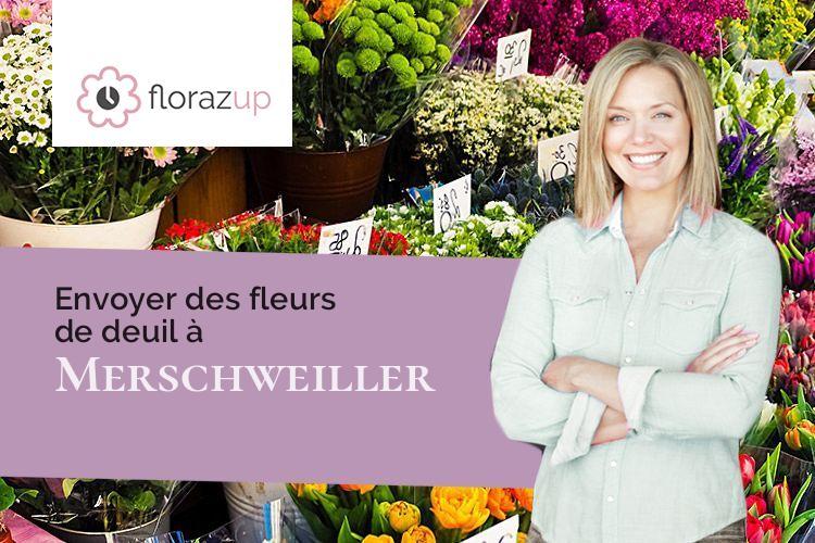 créations florales pour un enterrement à Merschweiller (Moselle/57480)