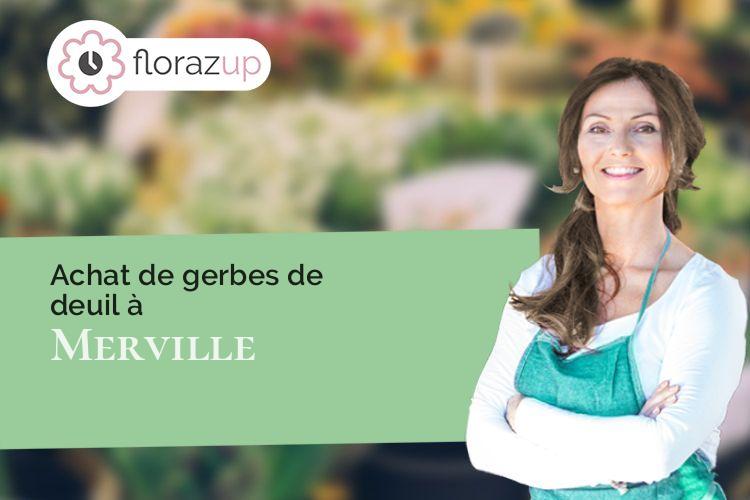 gerbes de fleurs pour des obsèques à Merville (Nord/59660)