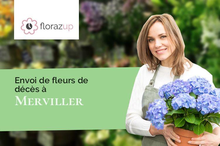 créations de fleurs pour un enterrement à Merviller (Meurthe-et-Moselle/54120)