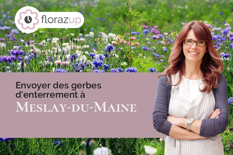 compositions florales pour des funérailles à Meslay-du-Maine (Mayenne/53170)