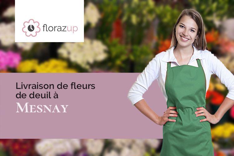 créations florales pour des funérailles à Mesnay (Jura/39600)