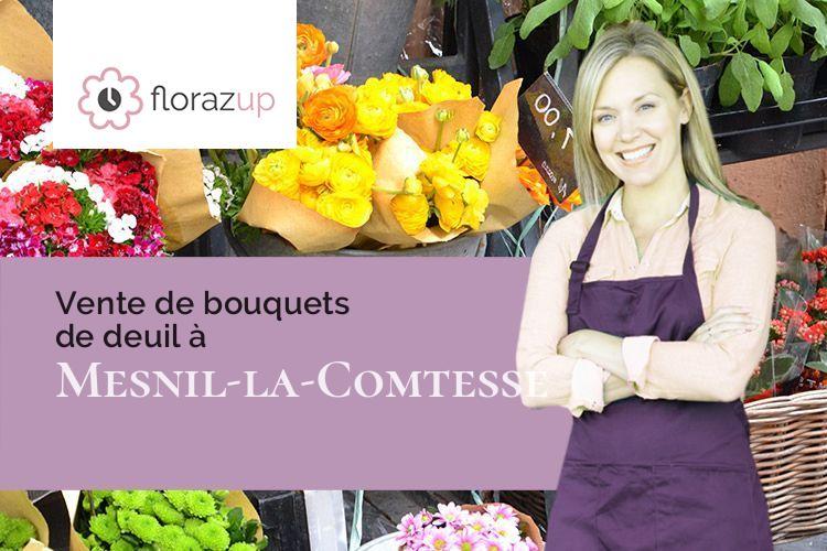 créations florales pour un enterrement à Mesnil-la-Comtesse (Aube/10700)