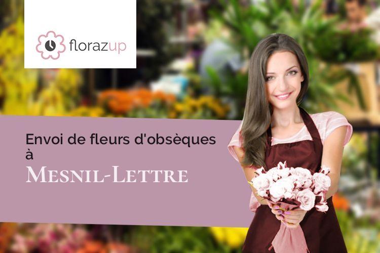 créations florales pour des funérailles à Mesnil-Lettre (Aube/10240)