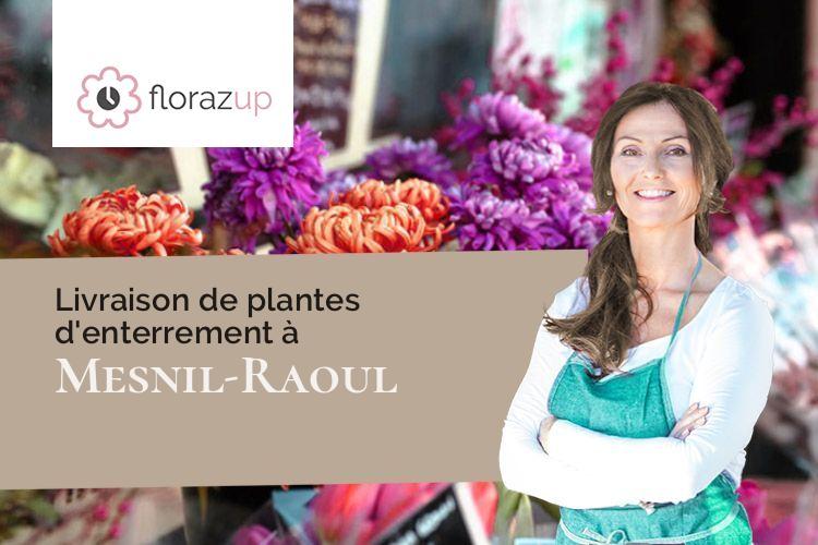 compositions de fleurs pour un enterrement à Mesnil-Raoul (Seine-Maritime/76520)