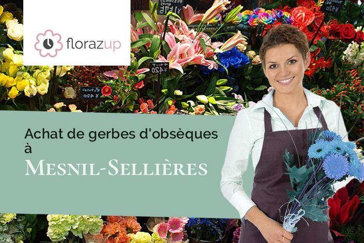 gerbes de fleurs pour un enterrement à Mesnil-Sellières (Aube/10220)