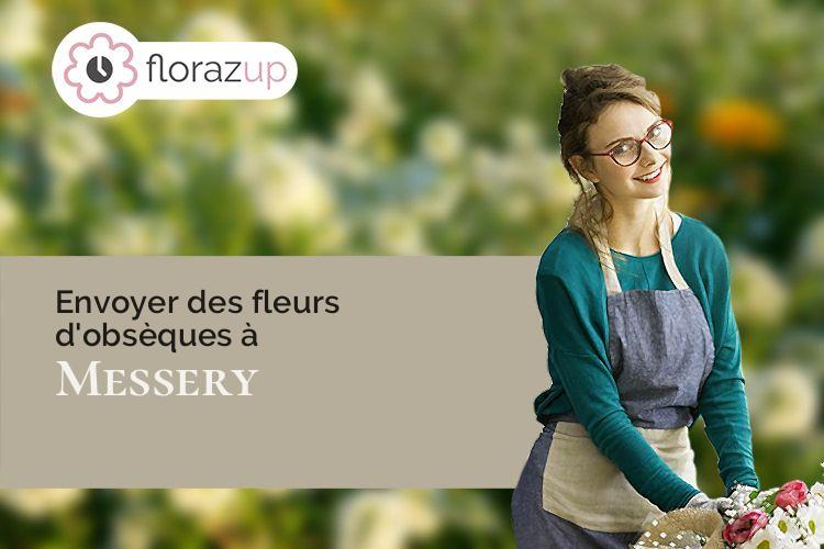 couronnes florales pour un enterrement à Messery (Haute-Savoie/74140)