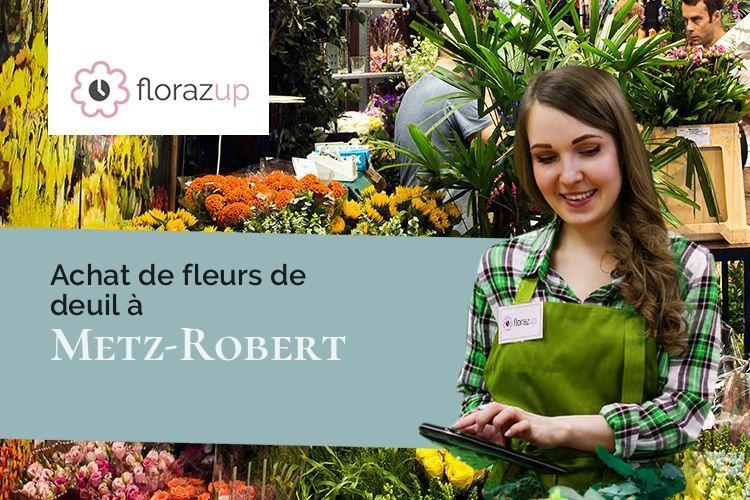couronnes florales pour un décès à Metz-Robert (Aube/10210)