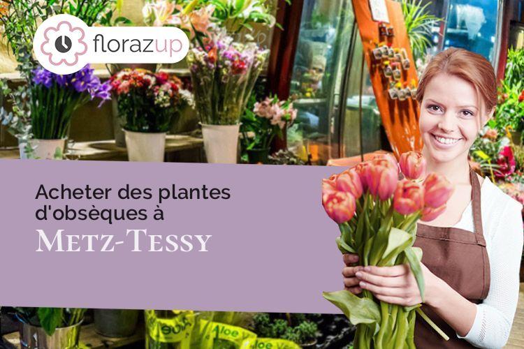 couronnes florales pour un deuil à Metz-Tessy (Haute-Savoie/74370)