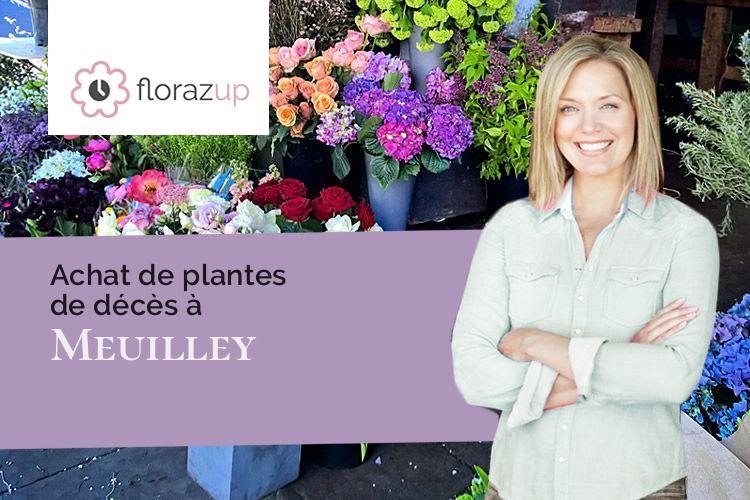 coeurs de fleurs pour des funérailles à Meuilley (Côte-d'Or/21700)