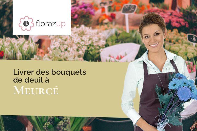 couronnes florales pour un deuil à Meurcé (Sarthe/72170)