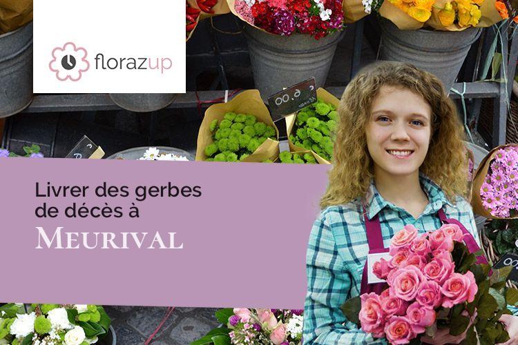 couronnes florales pour une crémation à Meurival (Aisne/02160)