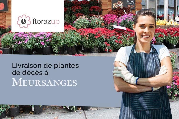 gerbes de fleurs pour un deuil à Meursanges (Côte-d'Or/21200)