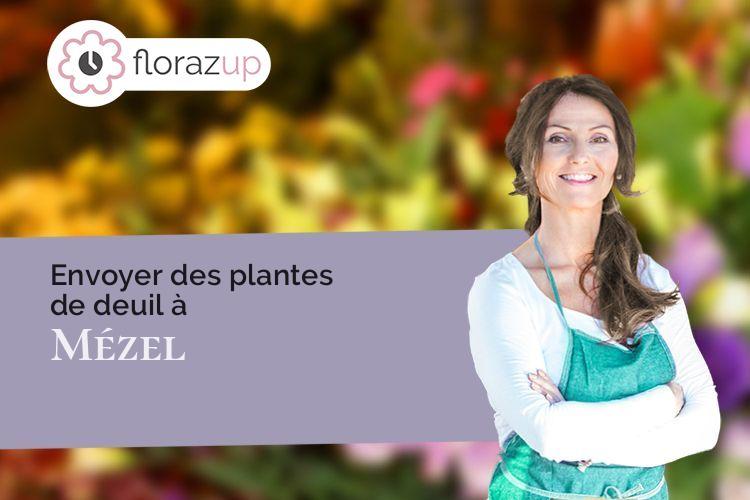 couronnes de fleurs pour des obsèques à Mézel (Puy-de-Dôme/63115)