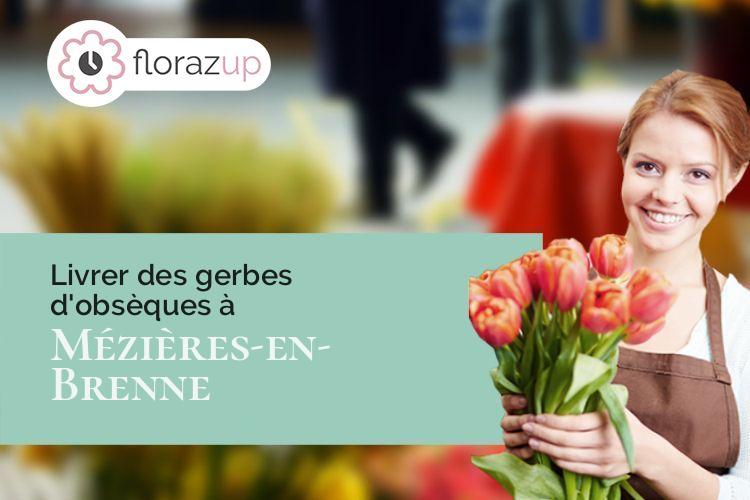 gerbes de fleurs pour des obsèques à Mézières-en-Brenne (Indre/36290)
