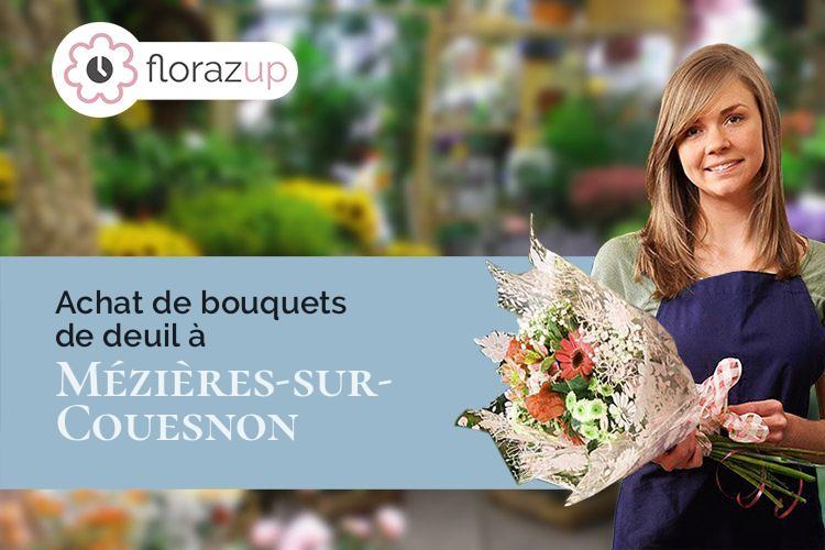 fleurs deuil pour un enterrement à Mézières-sur-Couesnon (Ille-et-Vilaine/35140)