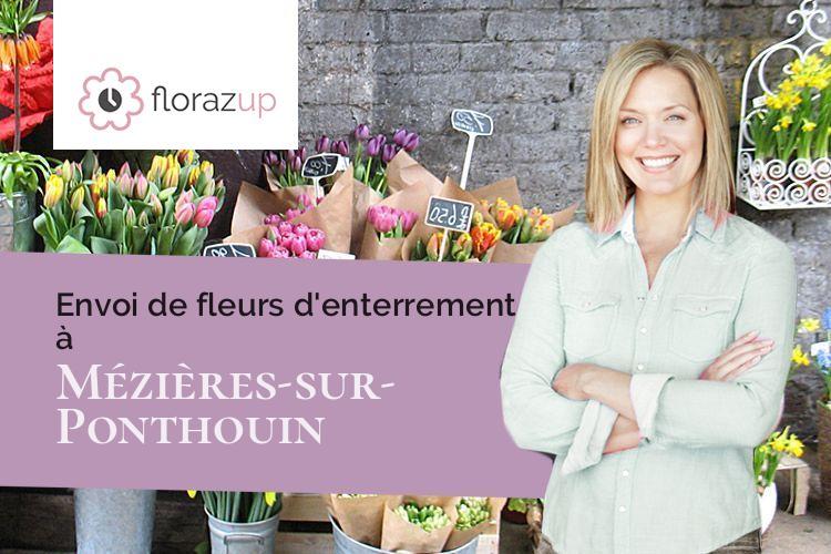 couronnes florales pour un décès à Mézières-sur-Ponthouin (Sarthe/72290)