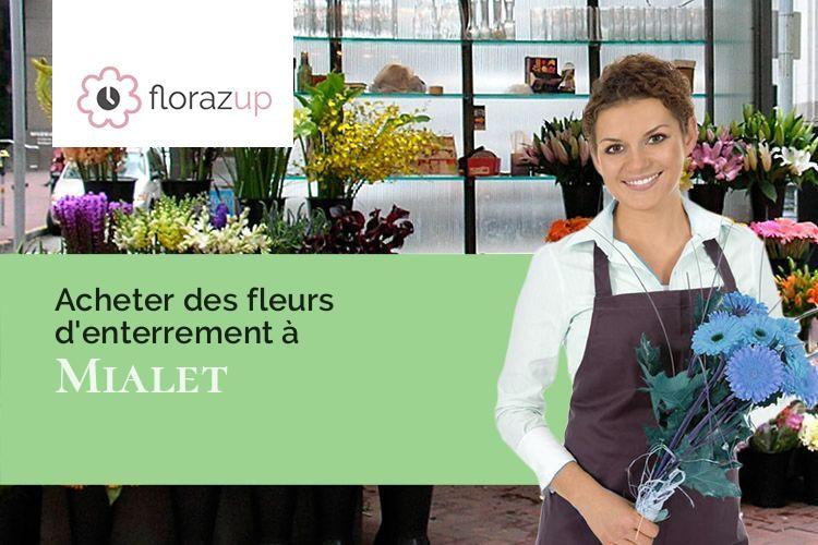 compositions florales pour des funérailles à Mialet (Gard/30140)