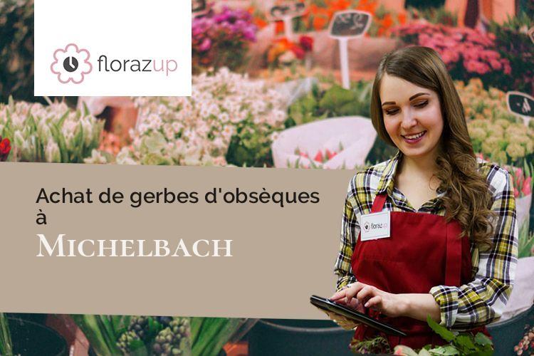 couronnes florales pour des obsèques à Michelbach (Haut-Rhin/68700)