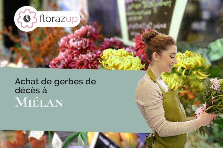 bouquets de fleurs pour un enterrement à Miélan (Gers/32170)