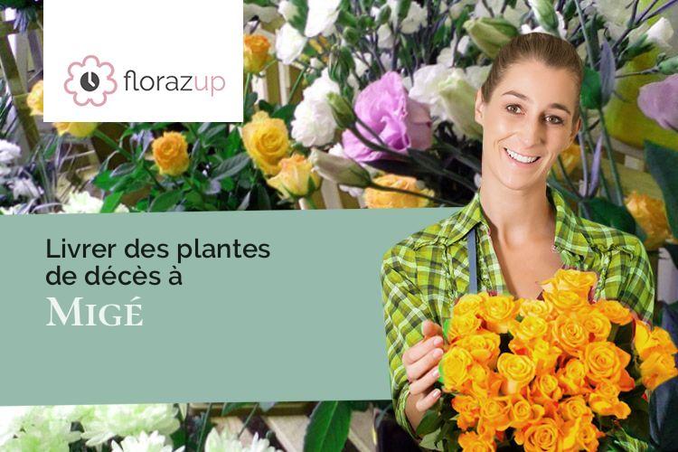 bouquets de fleurs pour un enterrement à Migé (Yonne/89580)