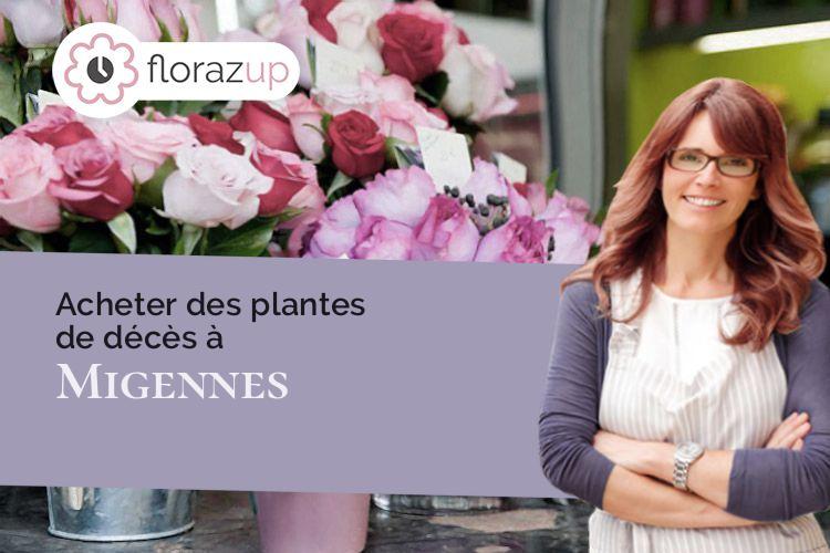 créations de fleurs pour un deuil à Migennes (Yonne/89400)