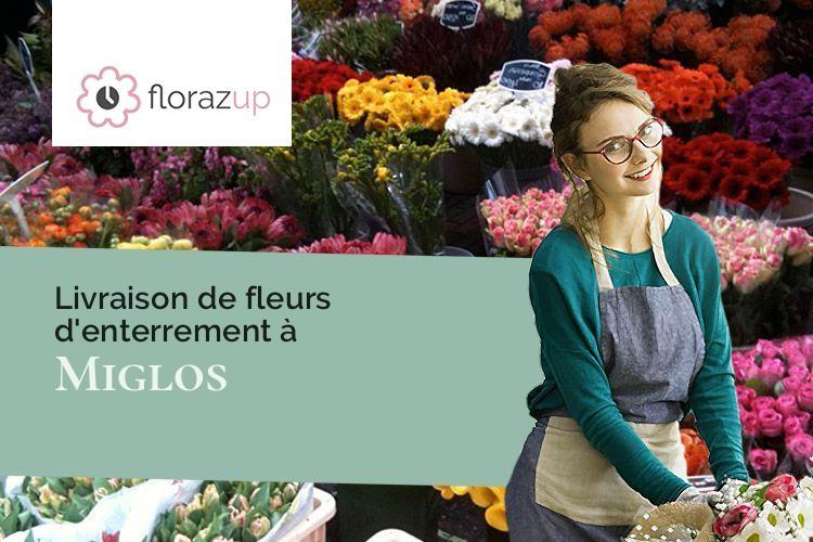 coupes de fleurs pour une crémation à Miglos (Ariège/09400)