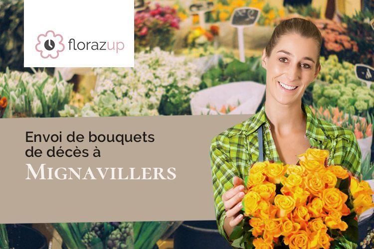 bouquets de fleurs pour des obsèques à Mignavillers (Haute-Saône/70400)