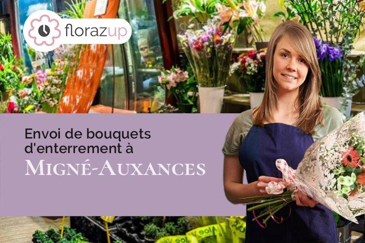 coeur de fleurs pour des obsèques à Migné-Auxances (Vienne/86440)