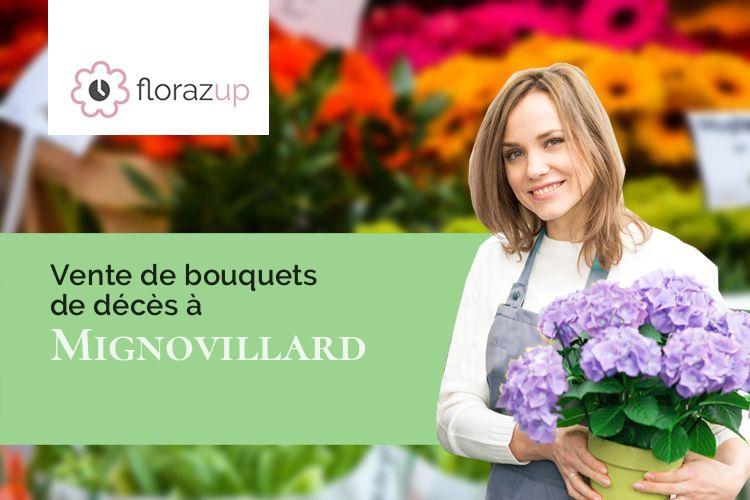 gerbes de fleurs pour un décès à Mignovillard (Jura/39250)